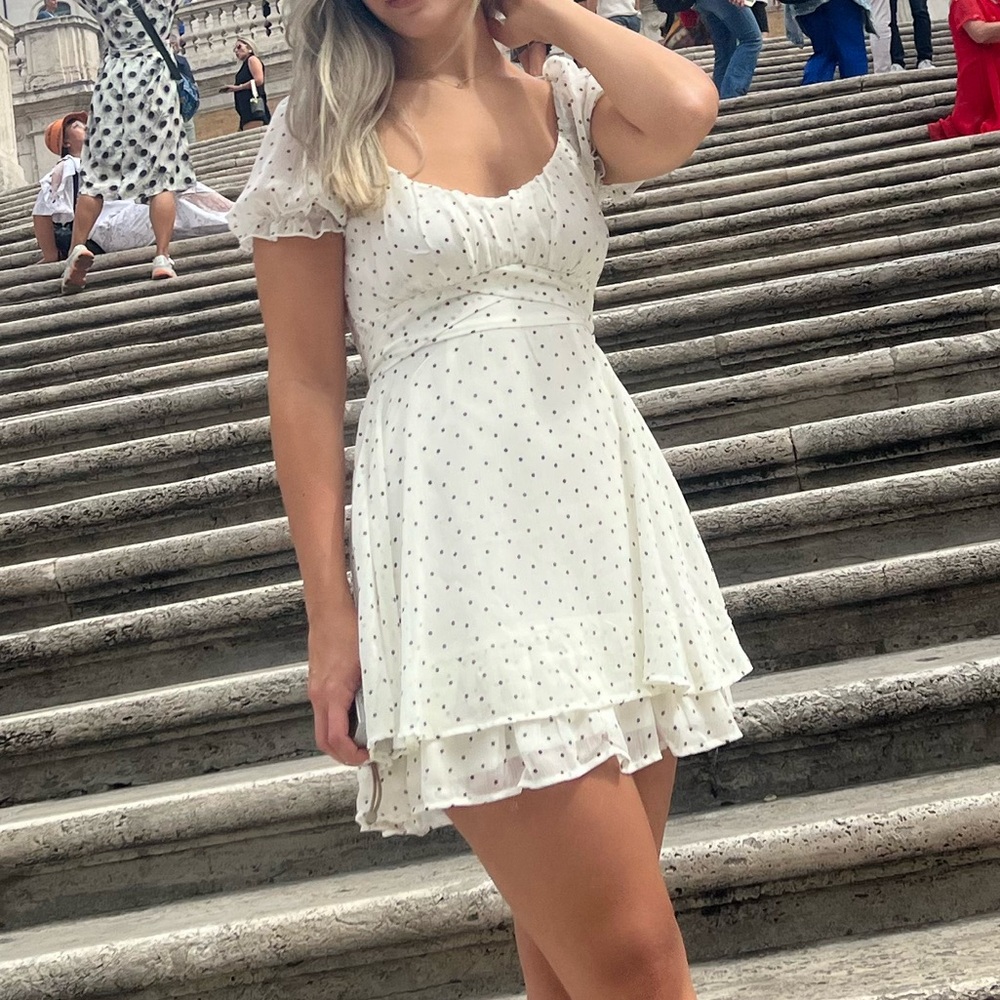 Thirty Thirty LA Polkadot Black & White Dress